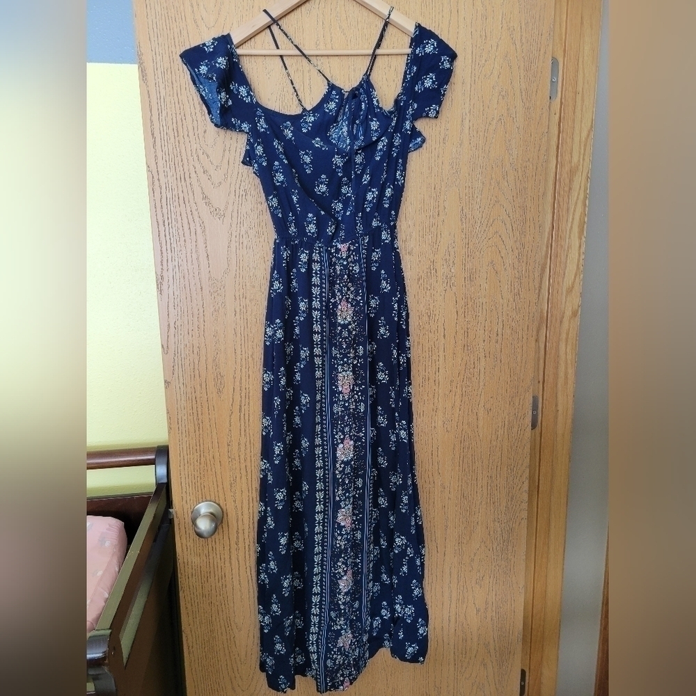 Xhilaration floral off the shoulder maxi dress Size S - Picture 7 of 8